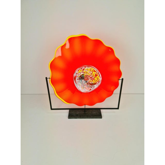 Large Murano Glass Artwork on a Stand, 2000s For Sale - Image 4 of 15
