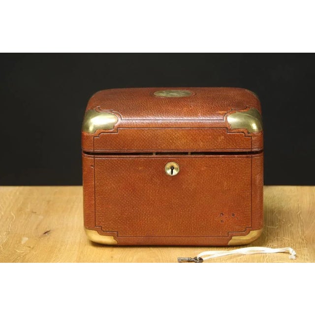Cigar Box in Leather For Sale - Image 9 of 9