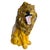 Large Italian Majolica Roaring Lion Sculpture, Hand-Painted Glazed Ceramic 1970s For Sale In Oklahoma City - Image 6 of 11