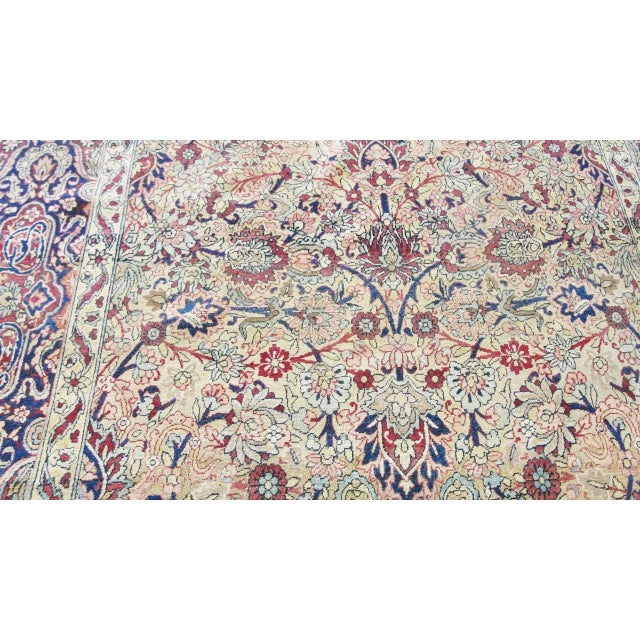 Tan Antique Persian Kermanshah Gallery Carpet, 5'5" X 11'4" For Sale - Image 8 of 10