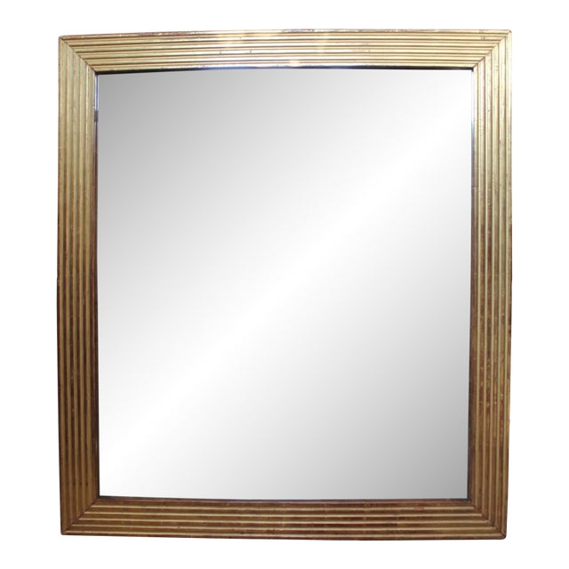 French Directoire Giltwood Mirror With Reeded Face, 19th Century For Sale