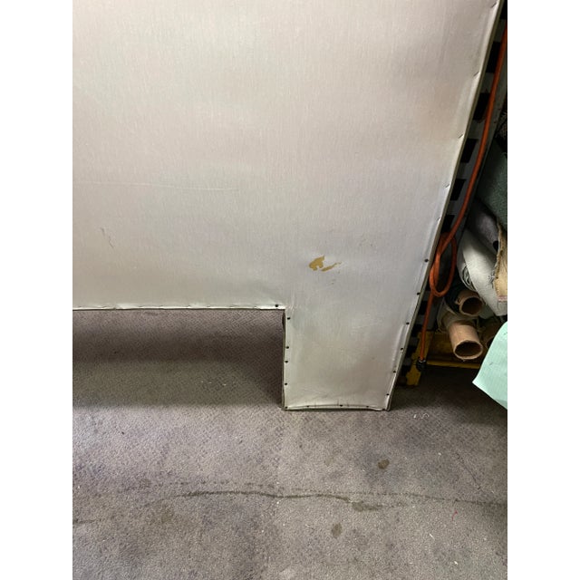 Green 1970s Upholstered Green Queen Size Headboard For Sale - Image 8 of 9