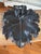 Oxblood Red 1910s American Art Nouveau Carved Mahogany Grape Leaf Tray by E. Kopriwa Co. For Sale - Image 8 of 12