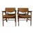 Jens Risom Style Walnut Arm Chairs - Set 4 For Sale