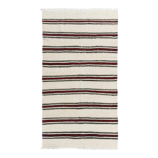 Vintage Circa 1940 Turkish Kilim Flat Weave Rug 4ft 8in X 8ft 4in For Sale