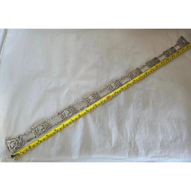 Antique Art Nouveau Sterling Silver Figural Belt from William Comyns, London, 1908 For Sale - Image 15 of 16