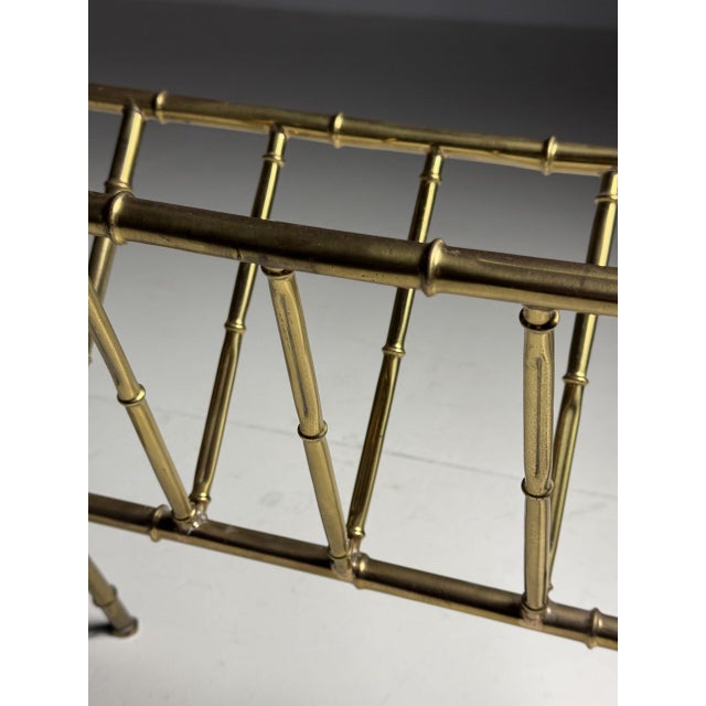 Faux Bamboo Magazine Rack For Sale - Image 9 of 16