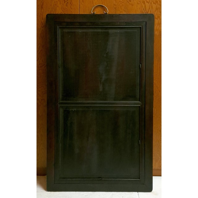 1930s Chinese Framed Porcelain Buddhist Temple Plaque White Tara For Sale - Image 5 of 5