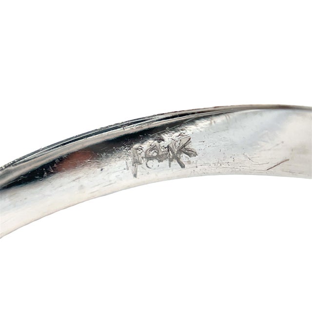 14k Gold 4 Carat Emerald Cut Aquamarine & Natural Diamond Ring, Size 7 For Sale - Image 9 of 9