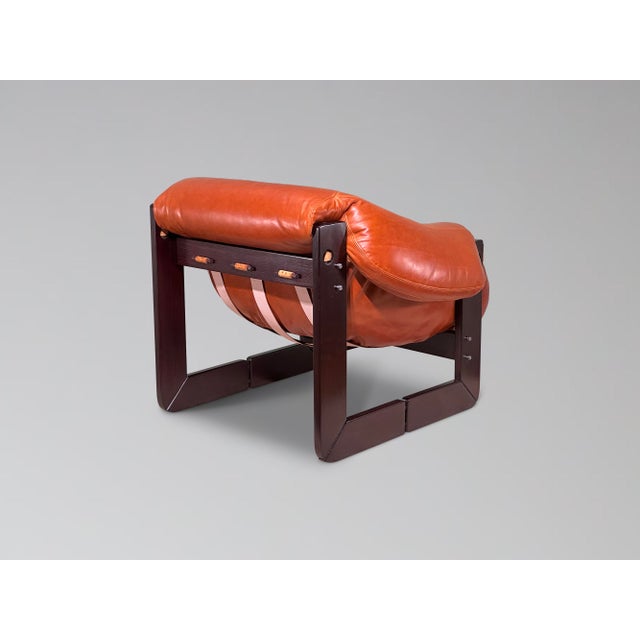 1970s Restored Percival Lafer Mp-97 Rosewood and Leather Lounge Chair For Sale - Image 5 of 14