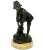 Fine Quality Well Cast Dark Olive Green Patinated Bronze of a Young Male Skater of generous size, complete with its...