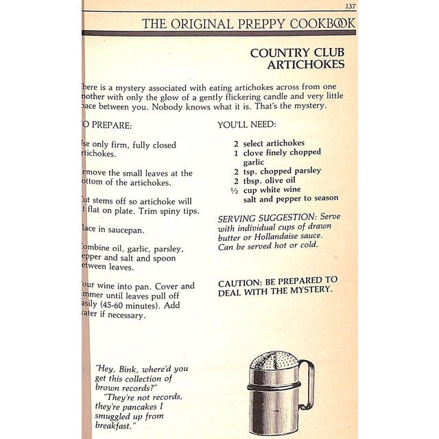 "The Original Preppy Cookbook" 1981 Arneson, d.j. For Sale - Image 9 of 12