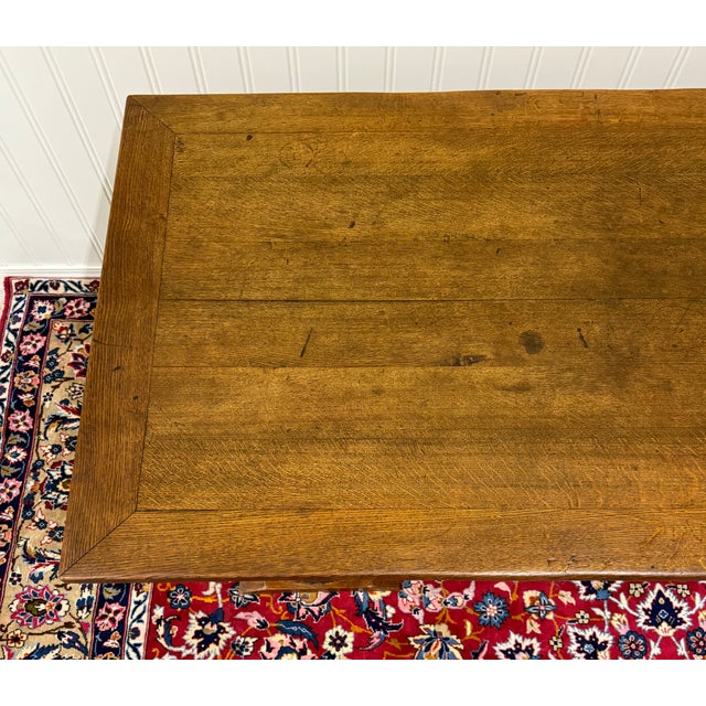 Antique French Renaissance Farmhouse Triple Baluster Dining Table Oak c.1900 For Sale - Image 11 of 18