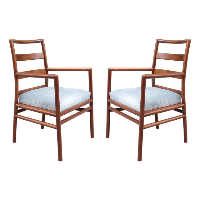 1950s Pair of Widdicomb Armchairs Designed by T.H. Robsjohn-Gibbings For Sale