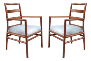 1950s Pair of Widdicomb Armchairs Designed by T.H. Robsjohn-Gibbings
