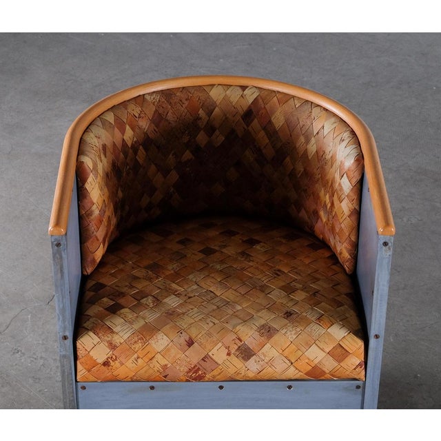 Aluminium Chair Edition 3-50/200 attributed to Mats Theselius for Källemo, 1990s For Sale - Image 9 of 15