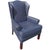 Ethan Allen Elevate Your Living Space With This Exquisite Ethan Allen Genuine Leather Wingback Armchair For Sale - Image 4 of 7
