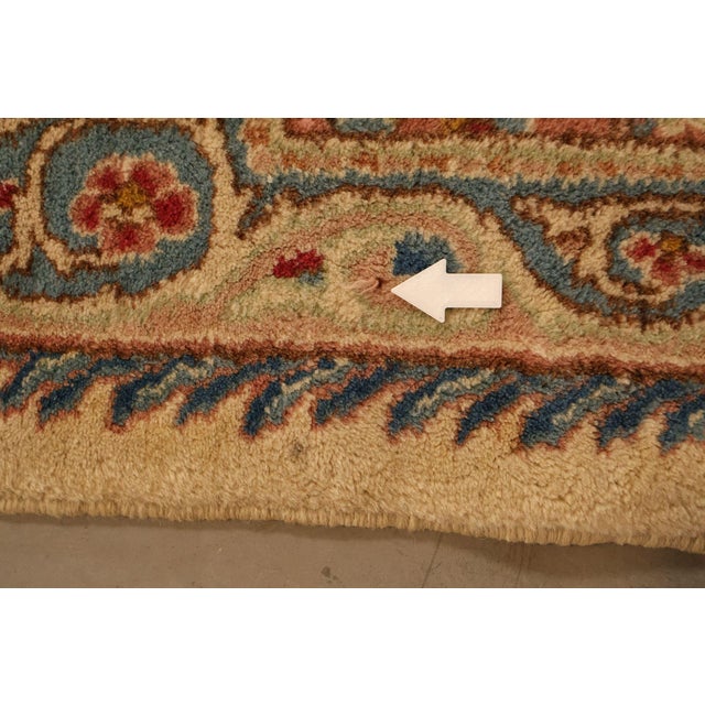 Kirmin Pattern Large Hand Tied 11' x 18' Fringed Area Rug For Sale - Image 18 of 18