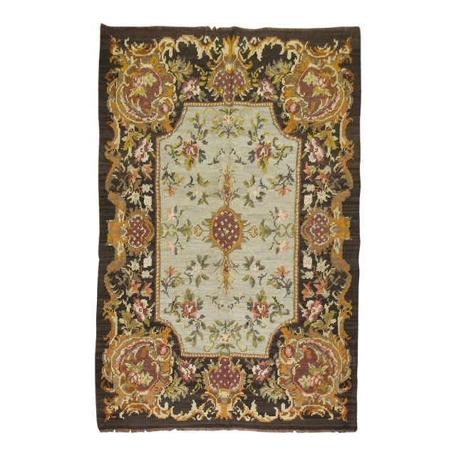 Vintage Besserabian Kilim - 5' x 6'7" For Sale