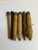 Early 20th Century Antique Wooden Textile Bobbins With Original Thread – Group of 10 For Sale - Image 5 of 14
