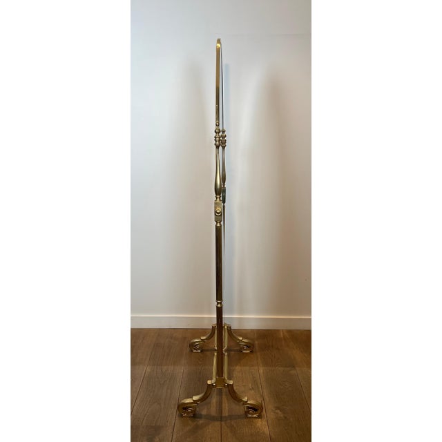 Large Empire style Psyche mirror in bronze and brass For Sale - Image 4 of 12