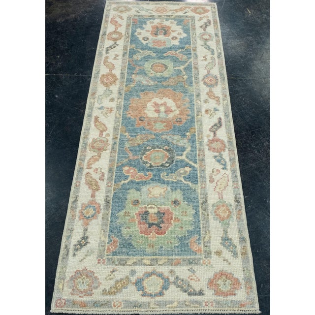 Turkish Oushak Runner Rug 2'3" x 5'10" #17551 Explore a curated collection of hallway runners, wool rugs, and handmade...