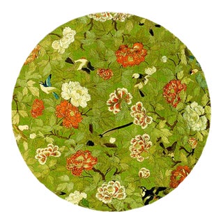 Italian Singapore Birds Placemat Green For Sale