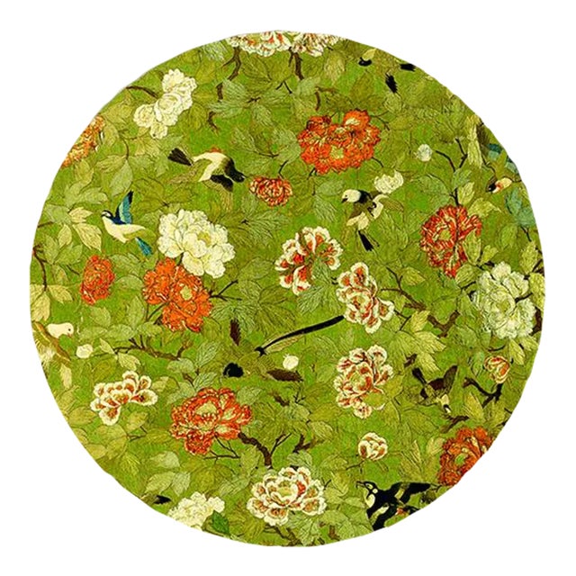 Italian Singapore Birds Placemat Green For Sale