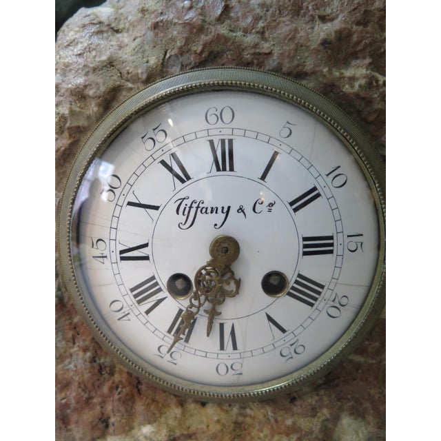 Early 20th Century Bronze Mountain Lion with Tiffany & Co. Clock For Sale - Image 12 of 12