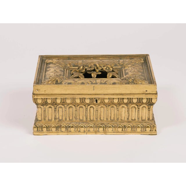 1920s giltwood and gesso box.