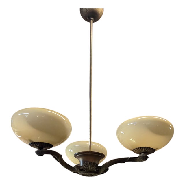 Chandelier by Paaavo Tynell for Oy Taito Ab, 1930s For Sale