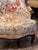 Vintage French Bergère With Carved Floral Crest For Sale - Image 4 of 12