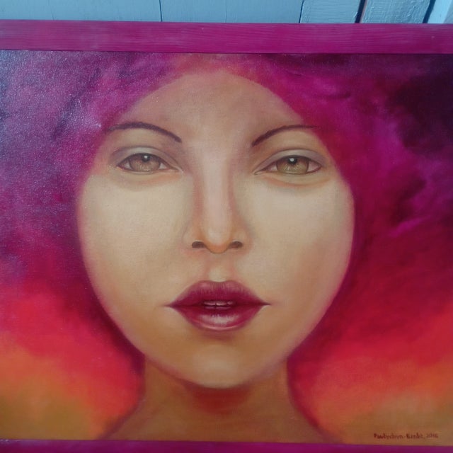 Summer Girl — original oil painting on canvas by Ukrainian artist Zoriana Pavlyshyn, created in 2018. Size: 31.50 × 23.62...
