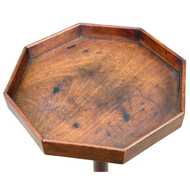 An Extremely Attractive And Untouched 18th Century, George II Period, Mahogany Torchere, Or Candlestand, Retaining...
