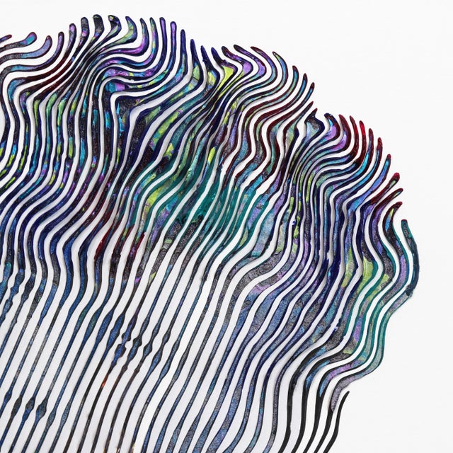 Abstract Textural Figurative Pop Art Painting "The Most Talented David Bowie" Original Artwork by Virginie Schroeder For Sale - Image 3 of 9