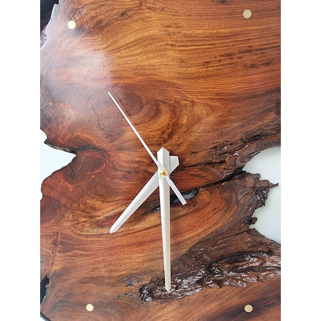 Orbit of Time – One-of-a-Kind Handcrafted Driftwood Wall Clock Sculpture For Sale - Image 6 of 18