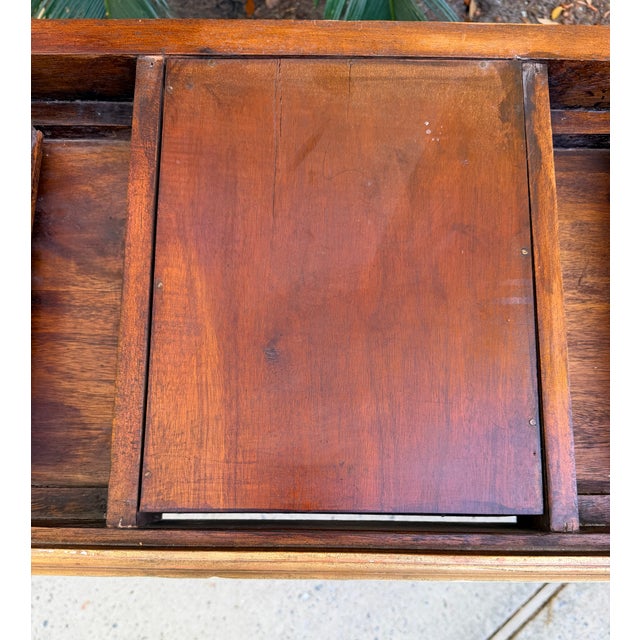 Parcel Gilt and Paint Marble Top Louis XVI Style Console Table For Sale - Image 15 of 17