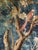 French Country Aubusson French Tapestry Verdure Red Parrot in a Tree 18 Century For Sale - Image 3 of 15