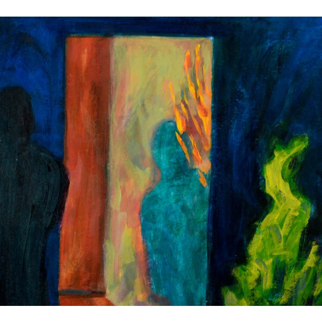 Contemporary "Barbeque Study I" - Acrylic on Paper by Betsy J. Miller For Sale - Image 3 of 10