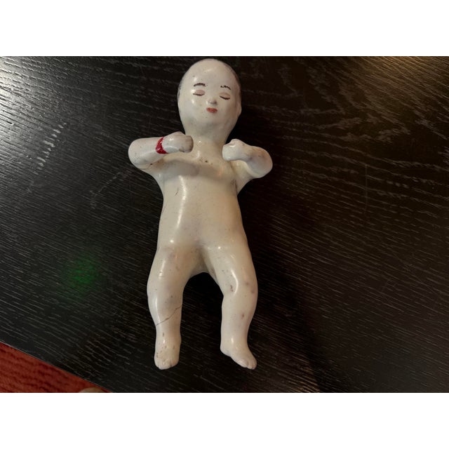 Enameled Earthenware Baby Figure from Nevers, 18th Century For Sale - Image 12 of 13