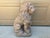 French Provincial Vintage Italian Provincial Cast Concrete Lion Garden Statue With Weathered Terracotta Finish For Sale - Image 3 of 12