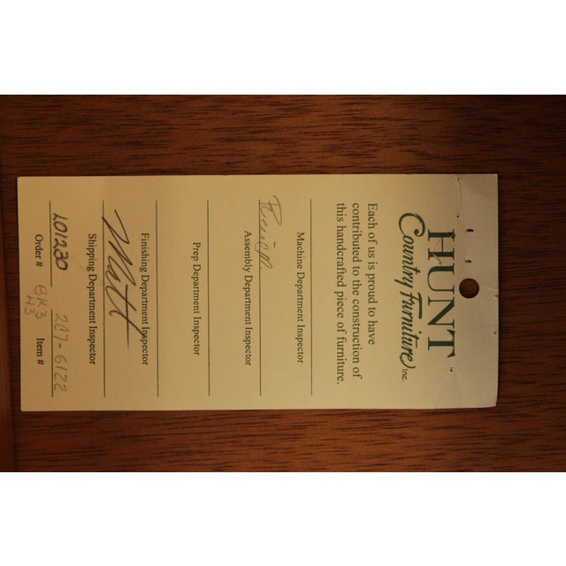 Brown Hunt Country Furniture Cottage Cherry Console Table For Sale - Image 8 of 12