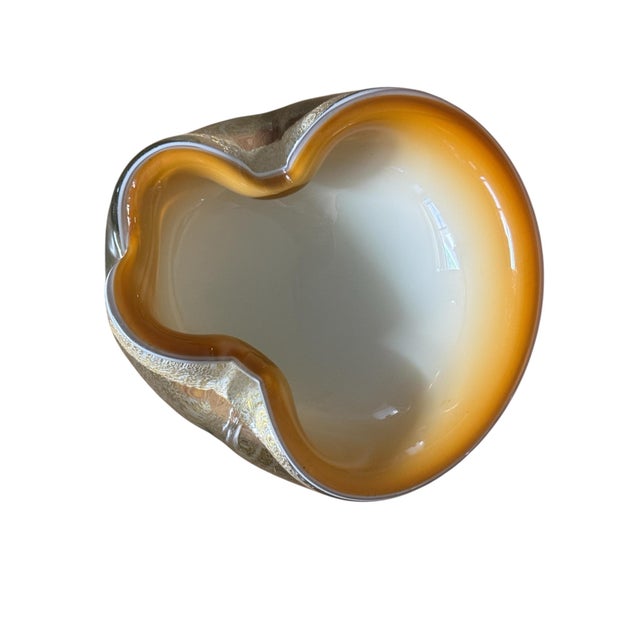 Mid 20th Century Mid Century Alfredo Barbini Murano Style Art Glass Bowl/ Ashtray For Sale - Image 5 of 7