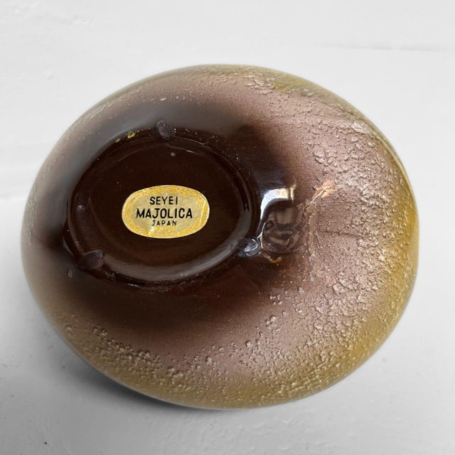 eyei Majolica Lascaux Vase, Japan, 1970s For Sale - Image 13 of 18