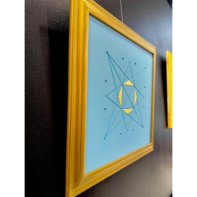 Wood Aryana Gyselinck, Sacred Geometry of Gemini, Acrylic and Gold on Engraved Wood, 2025 For Sale - Image 7 of 10