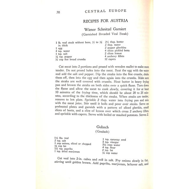 1930s "The World Wide Cook Book: Menus and Recipes of 75 Nations" 1939 Metzelthin, Pearl V. For Sale - Image 5 of 7