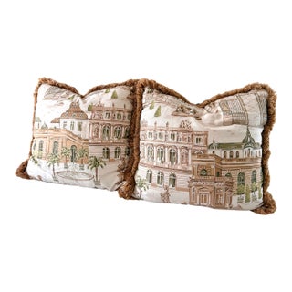 Palm Beach Boulevard Fringe Pillows: A Pair For Sale
