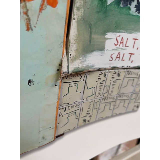 Jean Michel Basquiat (1960-1988), Piscine Versus the Best Hotels, 1982, Copyright Estate of Jean-Michel Basquiat Licensed Reproduction For Sale - Image 9 of 13