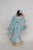 Late 20th Century Fu Xing Chinese Ceramic Figurine Hand Painted Blue Robes With Golden Gourd 5024b For Sale - Image 5 of 11