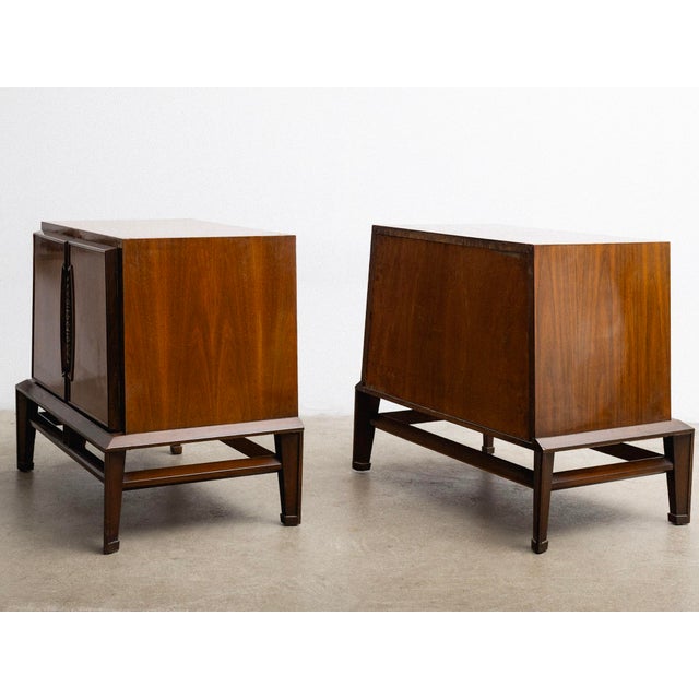 Mid-Century Modern Genova Mid Century Nightstands, a Pair For Sale - Image 3 of 13